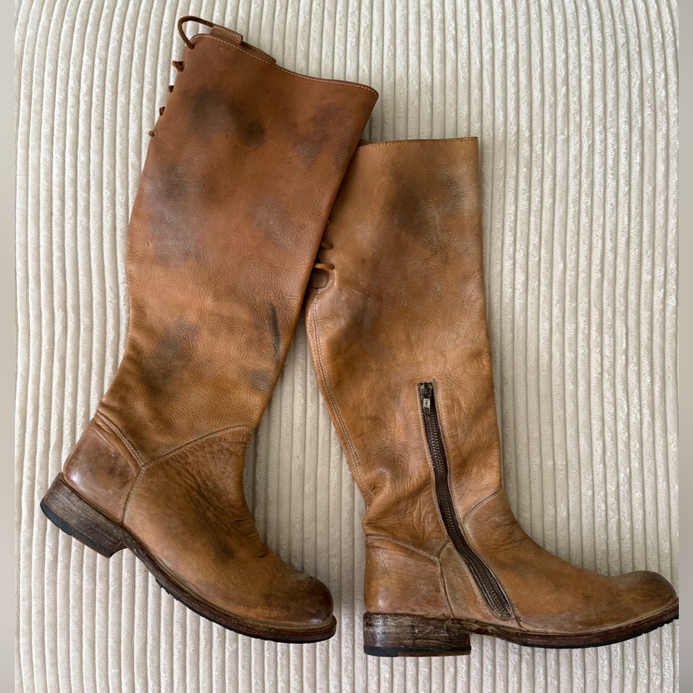 Bed Stu Manchester Boots | Brown Leather Knee-High Boots